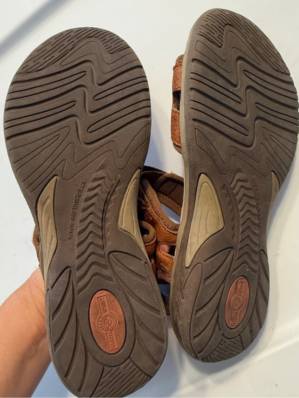 Earth Spirit Adelaide Brown Leather Casual Strap Leather Sandals Womens 8.5 - Picture 5 of 11